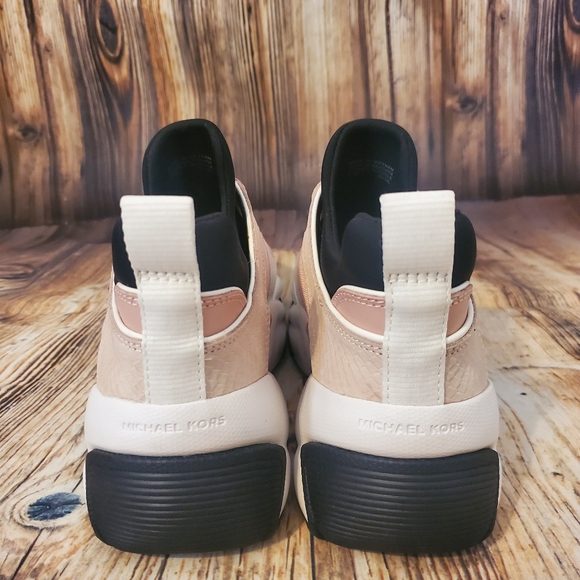 Michael Kors Keeley Scuba Mesh and Snake-Embossed Nubuck Trainer - Picture 5 of 10